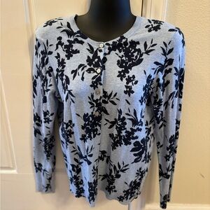 Floral Button-Up Cardigan